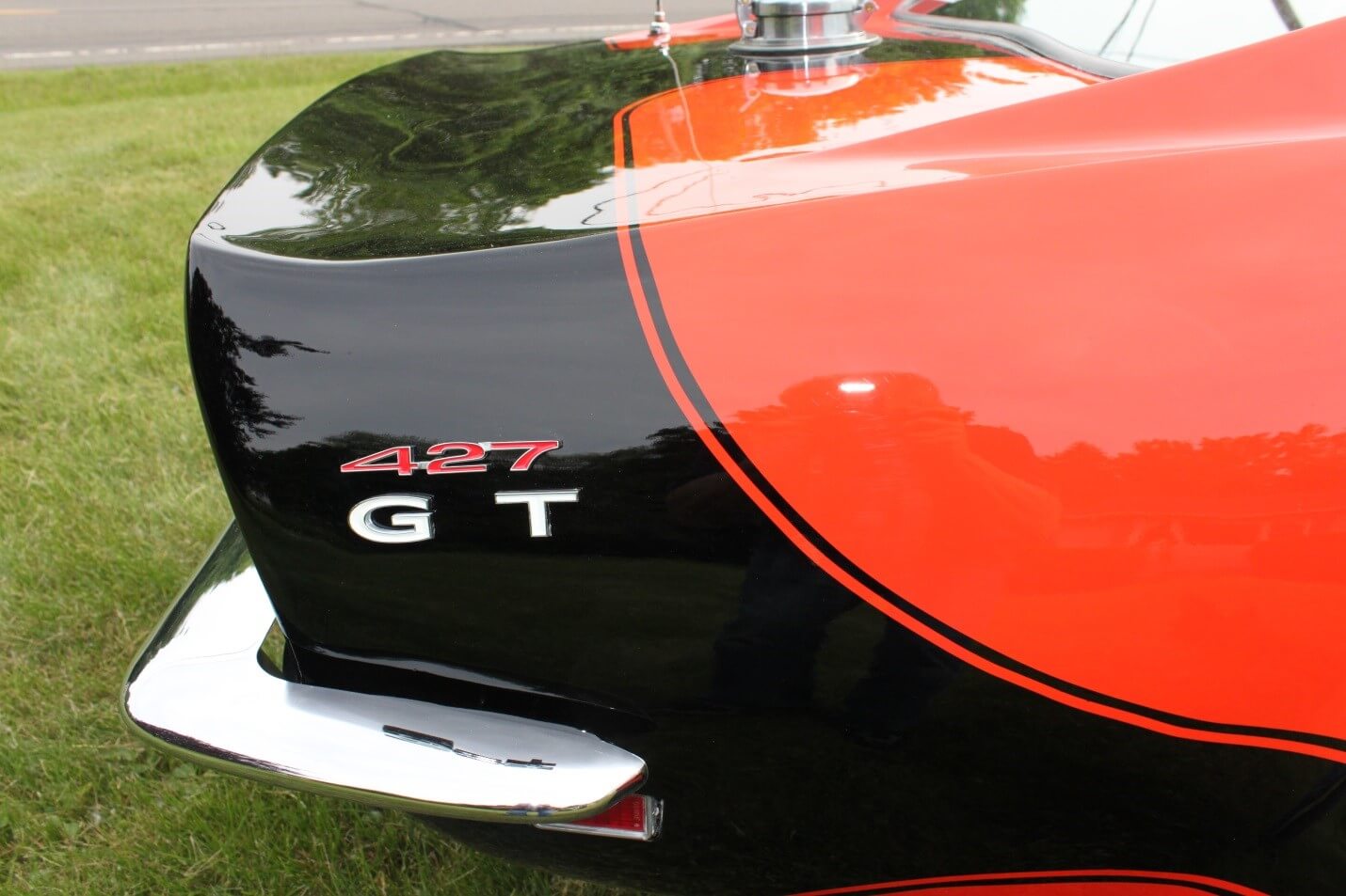 Right rear quarter panel after restoration